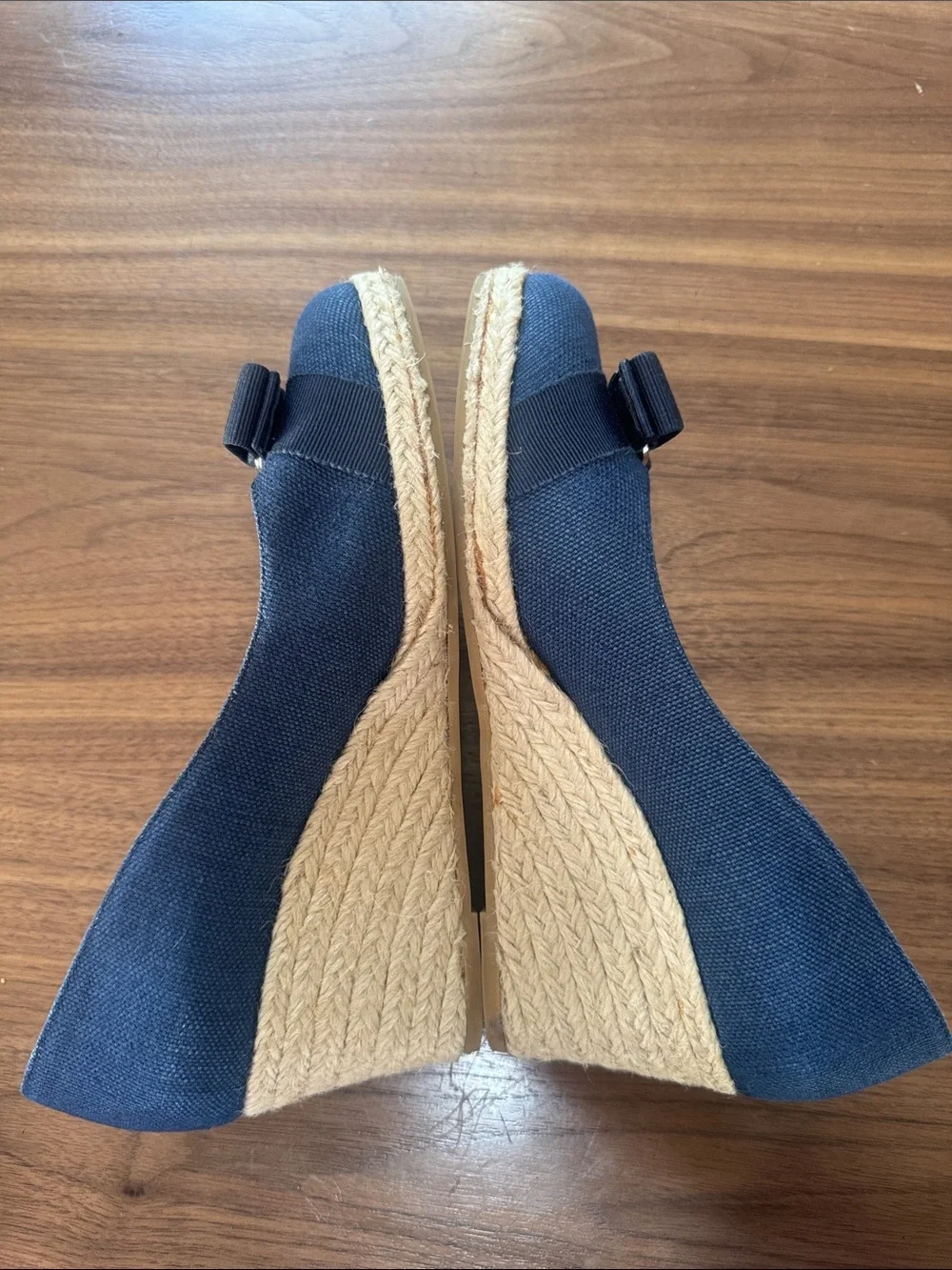 Salvatore Ferragamo denim wedges